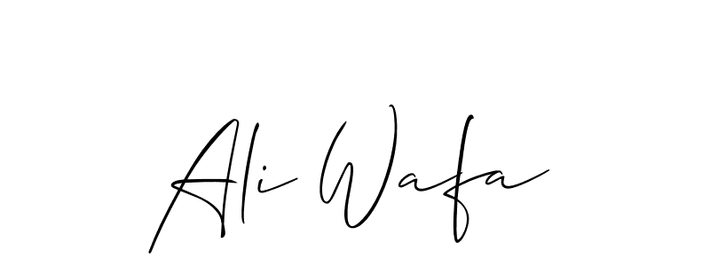 Make a beautiful signature design for name Ali Wafa. Use this online signature maker to create a handwritten signature for free. Ali Wafa signature style 2 images and pictures png