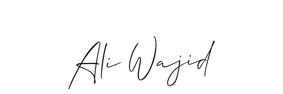 Similarly Allison_Script is the best handwritten signature design. Signature creator online .You can use it as an online autograph creator for name Ali Wajid. Ali Wajid signature style 2 images and pictures png