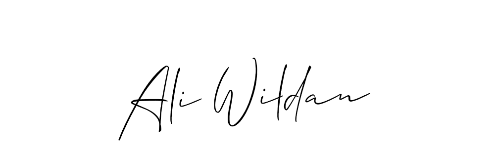 Create a beautiful signature design for name Ali Wildan. With this signature (Allison_Script) fonts, you can make a handwritten signature for free. Ali Wildan signature style 2 images and pictures png