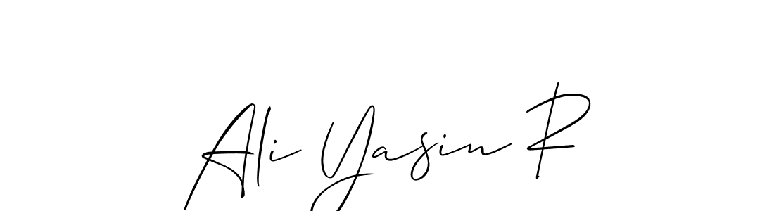 if you are searching for the best signature style for your name Ali Yasin R. so please give up your signature search. here we have designed multiple signature styles  using Allison_Script. Ali Yasin R signature style 2 images and pictures png