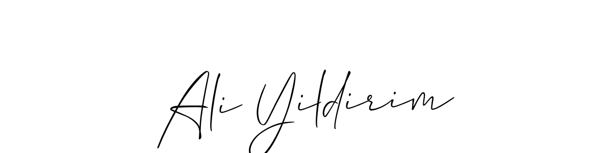 Also we have Ali Yildirim name is the best signature style. Create professional handwritten signature collection using Allison_Script autograph style. Ali Yildirim signature style 2 images and pictures png