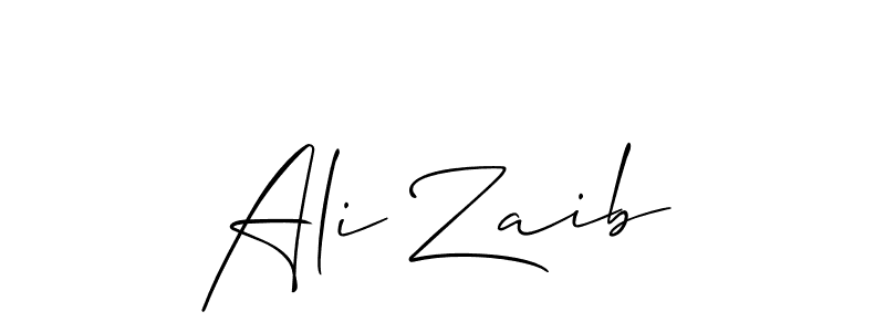 Design your own signature with our free online signature maker. With this signature software, you can create a handwritten (Allison_Script) signature for name Ali Zaib. Ali Zaib signature style 2 images and pictures png