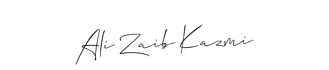 This is the best signature style for the Ali Zaib Kazmi name. Also you like these signature font (Allison_Script). Mix name signature. Ali Zaib Kazmi signature style 2 images and pictures png