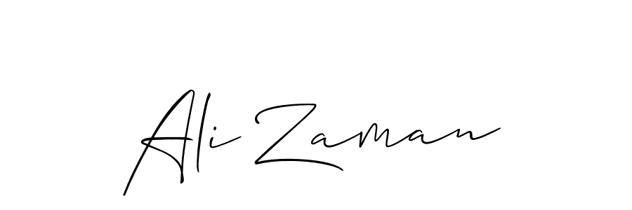 Use a signature maker to create a handwritten signature online. With this signature software, you can design (Allison_Script) your own signature for name Ali Zaman. Ali Zaman signature style 2 images and pictures png