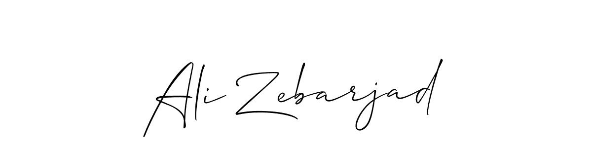 Also we have Ali Zebarjad name is the best signature style. Create professional handwritten signature collection using Allison_Script autograph style. Ali Zebarjad signature style 2 images and pictures png