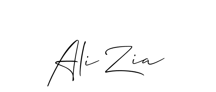 Also we have Ali Zia name is the best signature style. Create professional handwritten signature collection using Allison_Script autograph style. Ali Zia signature style 2 images and pictures png