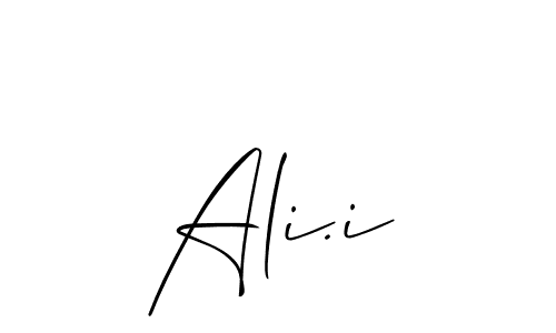 Best and Professional Signature Style for Ali.i. Allison_Script Best Signature Style Collection. Ali.i signature style 2 images and pictures png