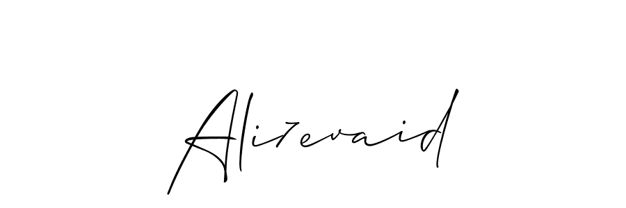 Also we have Ali7evaid name is the best signature style. Create professional handwritten signature collection using Allison_Script autograph style. Ali7evaid signature style 2 images and pictures png