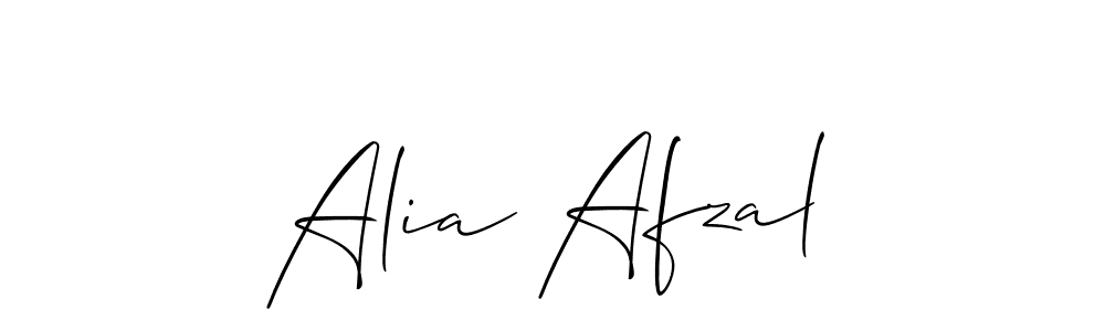 How to make Alia Afzal name signature. Use Allison_Script style for creating short signs online. This is the latest handwritten sign. Alia Afzal signature style 2 images and pictures png