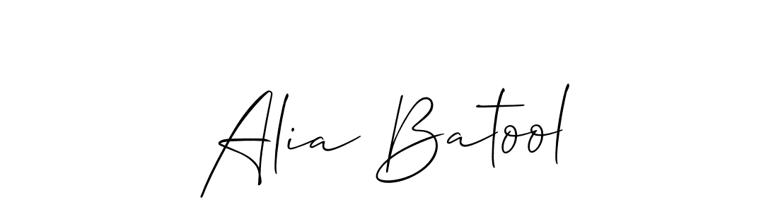 Make a beautiful signature design for name Alia Batool. With this signature (Allison_Script) style, you can create a handwritten signature for free. Alia Batool signature style 2 images and pictures png