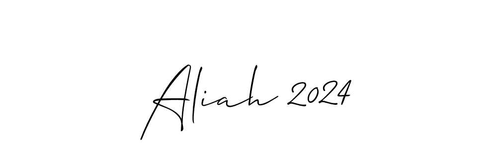 How to Draw Aliah 2024 signature style? Allison_Script is a latest design signature styles for name Aliah 2024. Aliah 2024 signature style 2 images and pictures png