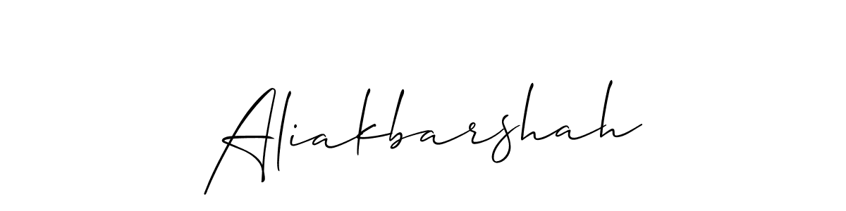 Make a beautiful signature design for name Aliakbarshah. Use this online signature maker to create a handwritten signature for free. Aliakbarshah signature style 2 images and pictures png