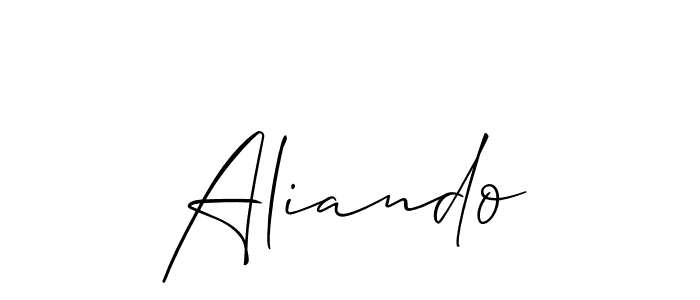 How to make Aliando signature? Allison_Script is a professional autograph style. Create handwritten signature for Aliando name. Aliando signature style 2 images and pictures png