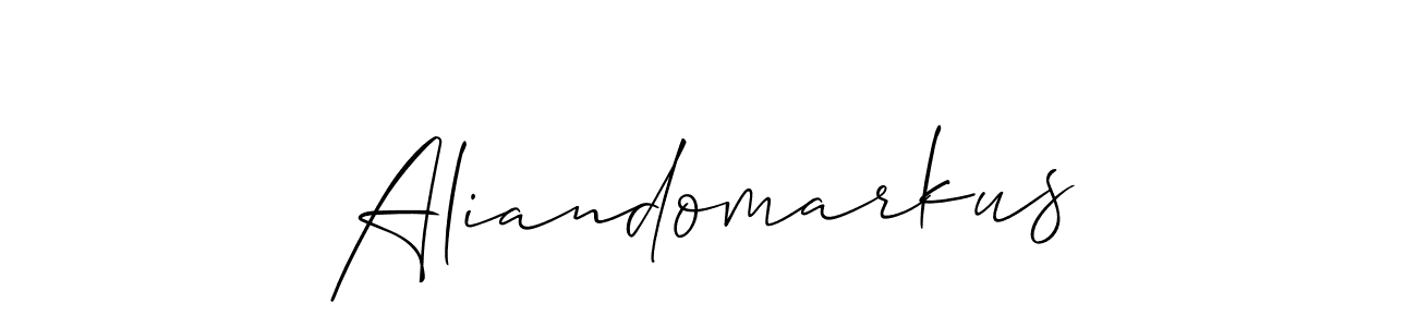 You should practise on your own different ways (Allison_Script) to write your name (Aliandomarkus) in signature. don't let someone else do it for you. Aliandomarkus signature style 2 images and pictures png