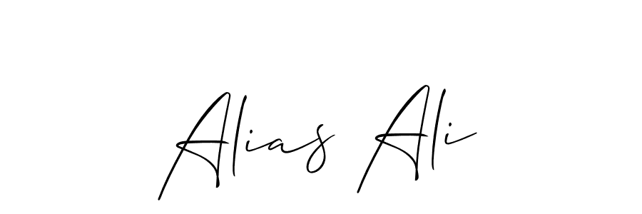 Create a beautiful signature design for name Alias Ali. With this signature (Allison_Script) fonts, you can make a handwritten signature for free. Alias Ali signature style 2 images and pictures png