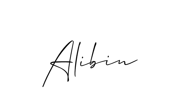 Also we have Alibin name is the best signature style. Create professional handwritten signature collection using Allison_Script autograph style. Alibin signature style 2 images and pictures png