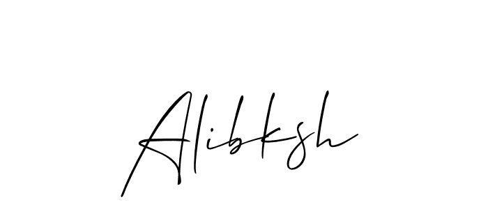 How to Draw Alibksh signature style? Allison_Script is a latest design signature styles for name Alibksh. Alibksh signature style 2 images and pictures png