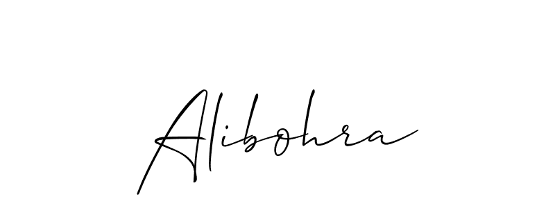 Also You can easily find your signature by using the search form. We will create Alibohra name handwritten signature images for you free of cost using Allison_Script sign style. Alibohra signature style 2 images and pictures png