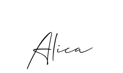 if you are searching for the best signature style for your name Alica. so please give up your signature search. here we have designed multiple signature styles  using Allison_Script. Alica signature style 2 images and pictures png