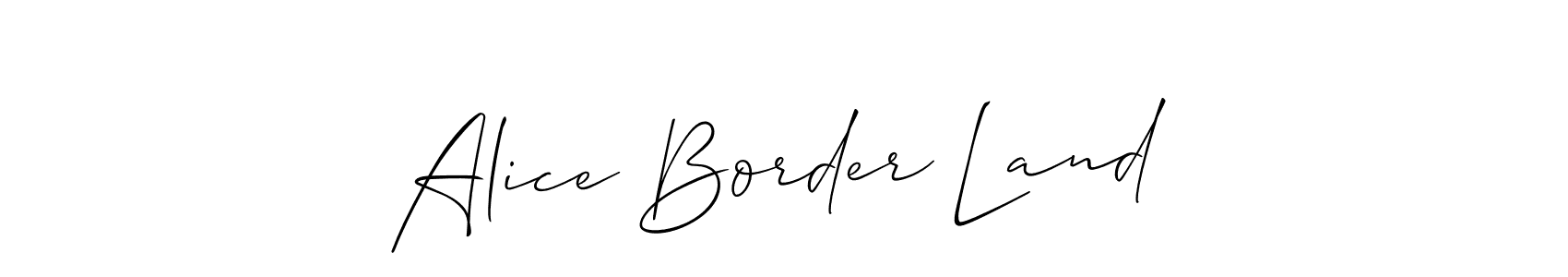 Once you've used our free online signature maker to create your best signature Allison_Script style, it's time to enjoy all of the benefits that Alice Border Land name signing documents. Alice Border Land signature style 2 images and pictures png