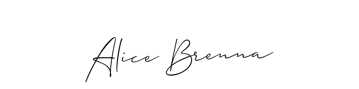 This is the best signature style for the Alice Brenna name. Also you like these signature font (Allison_Script). Mix name signature. Alice Brenna signature style 2 images and pictures png