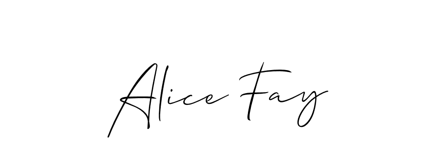 Create a beautiful signature design for name Alice Fay. With this signature (Allison_Script) fonts, you can make a handwritten signature for free. Alice Fay signature style 2 images and pictures png