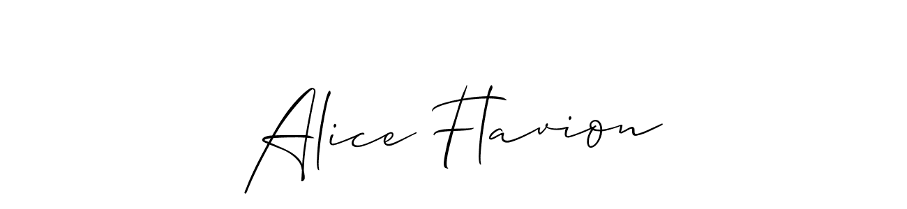 Make a beautiful signature design for name Alice Flavion. Use this online signature maker to create a handwritten signature for free. Alice Flavion signature style 2 images and pictures png