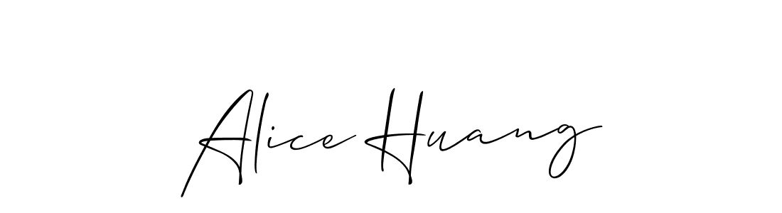 Create a beautiful signature design for name Alice Huang. With this signature (Allison_Script) fonts, you can make a handwritten signature for free. Alice Huang signature style 2 images and pictures png