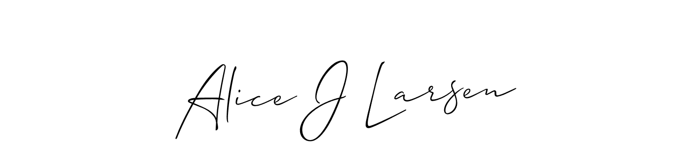 Best and Professional Signature Style for Alice J Larsen. Allison_Script Best Signature Style Collection. Alice J Larsen signature style 2 images and pictures png