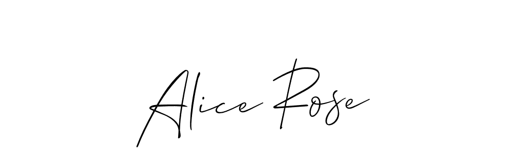 Alice Rose stylish signature style. Best Handwritten Sign (Allison_Script) for my name. Handwritten Signature Collection Ideas for my name Alice Rose. Alice Rose signature style 2 images and pictures png