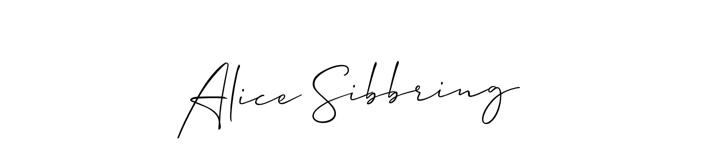 Similarly Allison_Script is the best handwritten signature design. Signature creator online .You can use it as an online autograph creator for name Alice Sibbring. Alice Sibbring signature style 2 images and pictures png