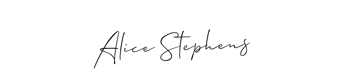 Best and Professional Signature Style for Alice Stephens. Allison_Script Best Signature Style Collection. Alice Stephens signature style 2 images and pictures png