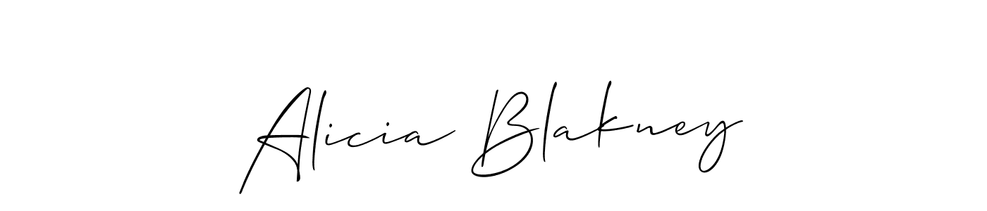 You should practise on your own different ways (Allison_Script) to write your name (Alicia Blakney) in signature. don't let someone else do it for you. Alicia Blakney signature style 2 images and pictures png