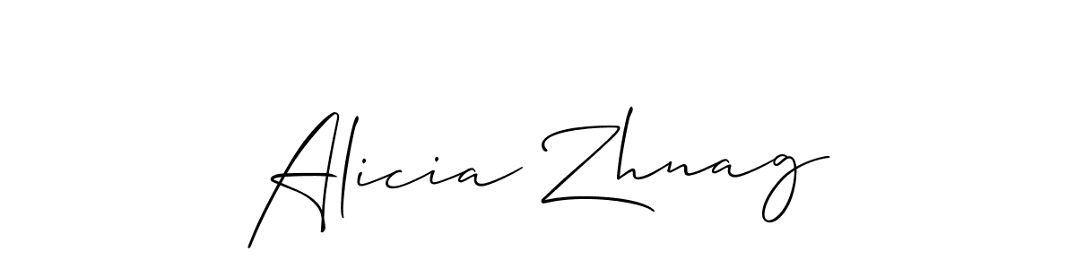 You can use this online signature creator to create a handwritten signature for the name Alicia Zhnag. This is the best online autograph maker. Alicia Zhnag signature style 2 images and pictures png
