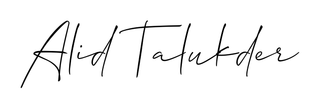 A timeless handwritten aesthetic for Alid Talukder. The Allison_Script font gives your signature a handcrafted feel with natural curves. Alid Talukder signature style 2 images and pictures png