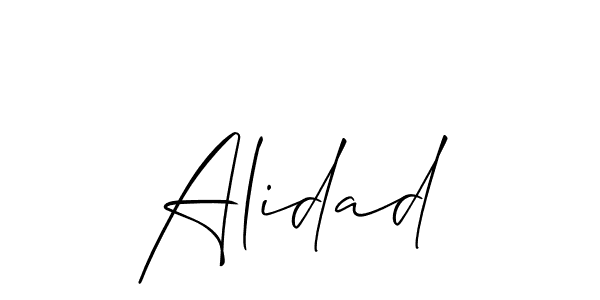 It looks lik you need a new signature style for name Alidad. Design unique handwritten (Allison_Script) signature with our free signature maker in just a few clicks. Alidad signature style 2 images and pictures png