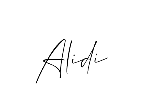 You should practise on your own different ways (Allison_Script) to write your name (Alidi) in signature. don't let someone else do it for you. Alidi signature style 2 images and pictures png
