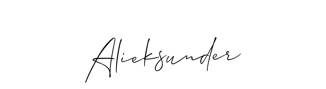 The best way (Allison_Script) to make a short signature is to pick only two or three words in your name. The name Alieksunder include a total of six letters. For converting this name. Alieksunder signature style 2 images and pictures png