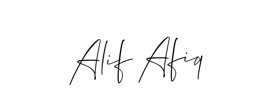 Best and Professional Signature Style for Alif Afiq. Allison_Script Best Signature Style Collection. Alif Afiq signature style 2 images and pictures png