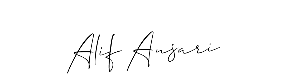 Also we have Alif Ansari name is the best signature style. Create professional handwritten signature collection using Allison_Script autograph style. Alif Ansari signature style 2 images and pictures png