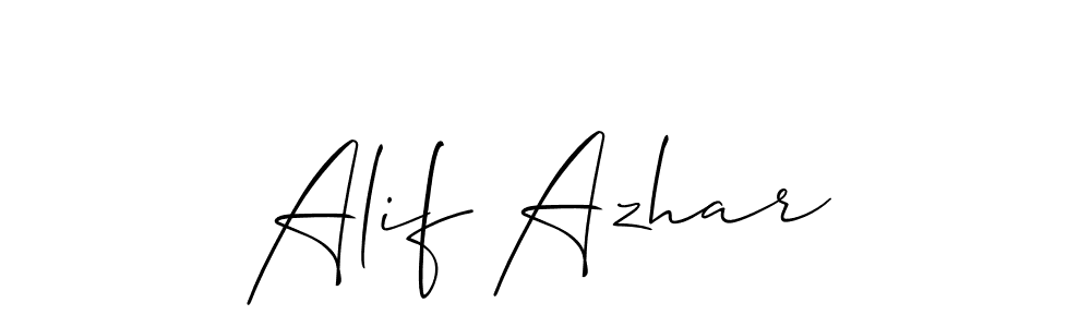 This is the best signature style for the Alif Azhar name. Also you like these signature font (Allison_Script). Mix name signature. Alif Azhar signature style 2 images and pictures png