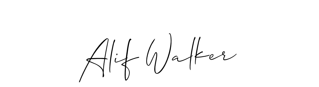 Alif Walker stylish signature style. Best Handwritten Sign (Allison_Script) for my name. Handwritten Signature Collection Ideas for my name Alif Walker. Alif Walker signature style 2 images and pictures png