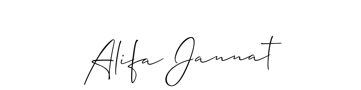 Here are the top 10 professional signature styles for the name Alifa Jannat. These are the best autograph styles you can use for your name. Alifa Jannat signature style 2 images and pictures png