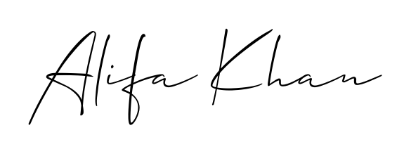 If you are searching for the best signature style for your name Alifa Khan, here we have designed multiple signature styles using Allison_Script. Alifa Khan signature style 2 images and pictures png