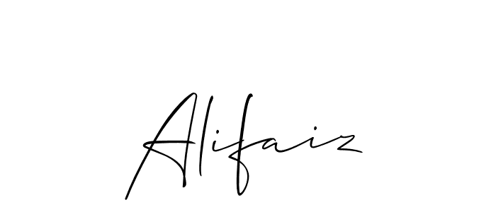 You can use this online signature creator to create a handwritten signature for the name Alifaiz. This is the best online autograph maker. Alifaiz signature style 2 images and pictures png