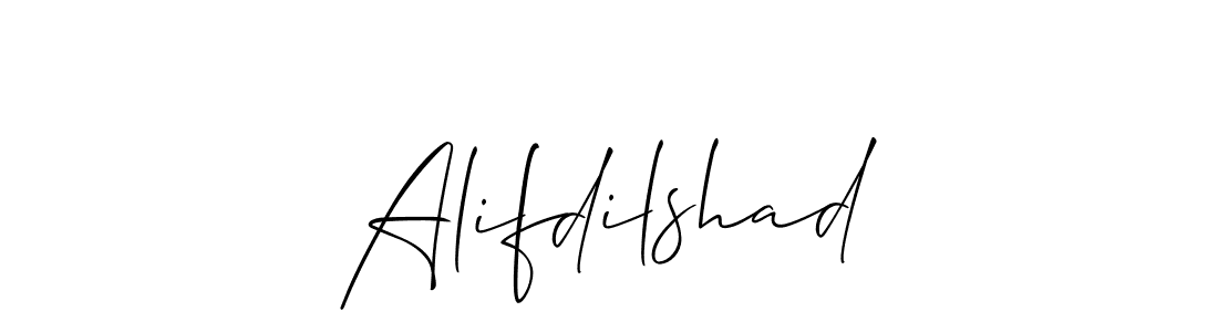 if you are searching for the best signature style for your name Alifdilshad. so please give up your signature search. here we have designed multiple signature styles  using Allison_Script. Alifdilshad signature style 2 images and pictures png