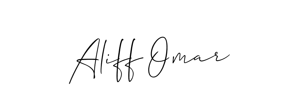 Similarly Allison_Script is the best handwritten signature design. Signature creator online .You can use it as an online autograph creator for name Aliff Omar. Aliff Omar signature style 2 images and pictures png