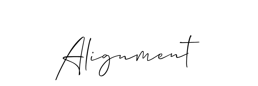 Create a beautiful signature design for name Alignment. With this signature (Allison_Script) fonts, you can make a handwritten signature for free. Alignment signature style 2 images and pictures png