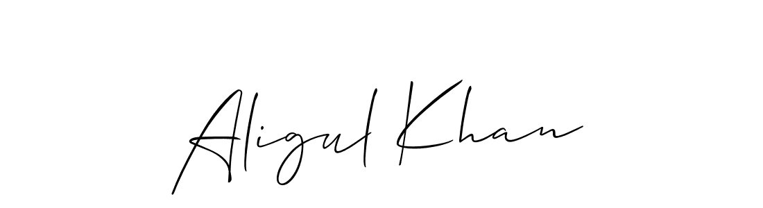 if you are searching for the best signature style for your name Aligul Khan. so please give up your signature search. here we have designed multiple signature styles  using Allison_Script. Aligul Khan signature style 2 images and pictures png