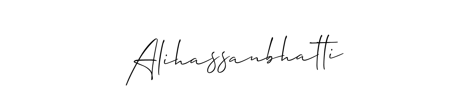Make a short Alihassanbhatti signature style. Manage your documents anywhere anytime using Allison_Script. Create and add eSignatures, submit forms, share and send files easily. Alihassanbhatti signature style 2 images and pictures png